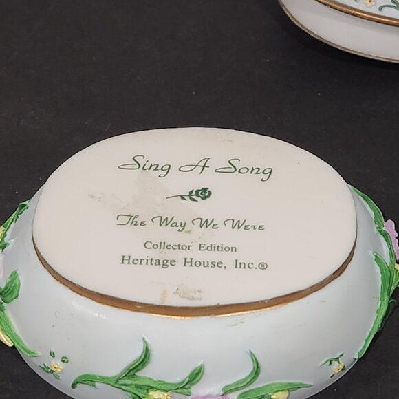 Heritage House Sing a Song Dove Bird Musical Trinket Box "The Way We Were" Song - Picture 8 of 9